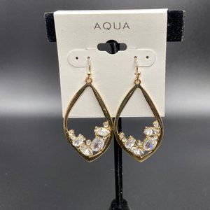🎉Host Pick🎉NWT-AQUA Dangle Rhinestone Earrings